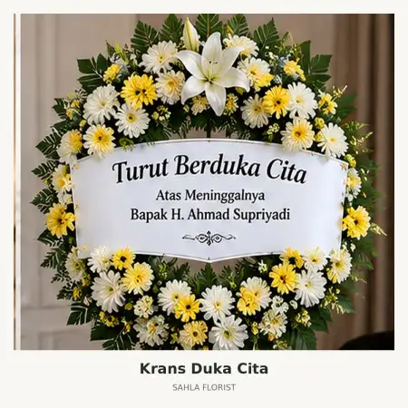 Krans Bunga Duka Summarecon Mall Bekasi