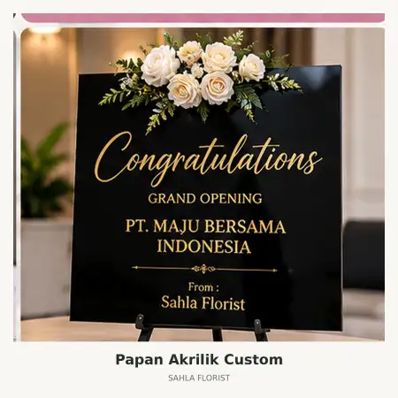 Papan Bunga Akrilik Summarecon Mall Bekasi